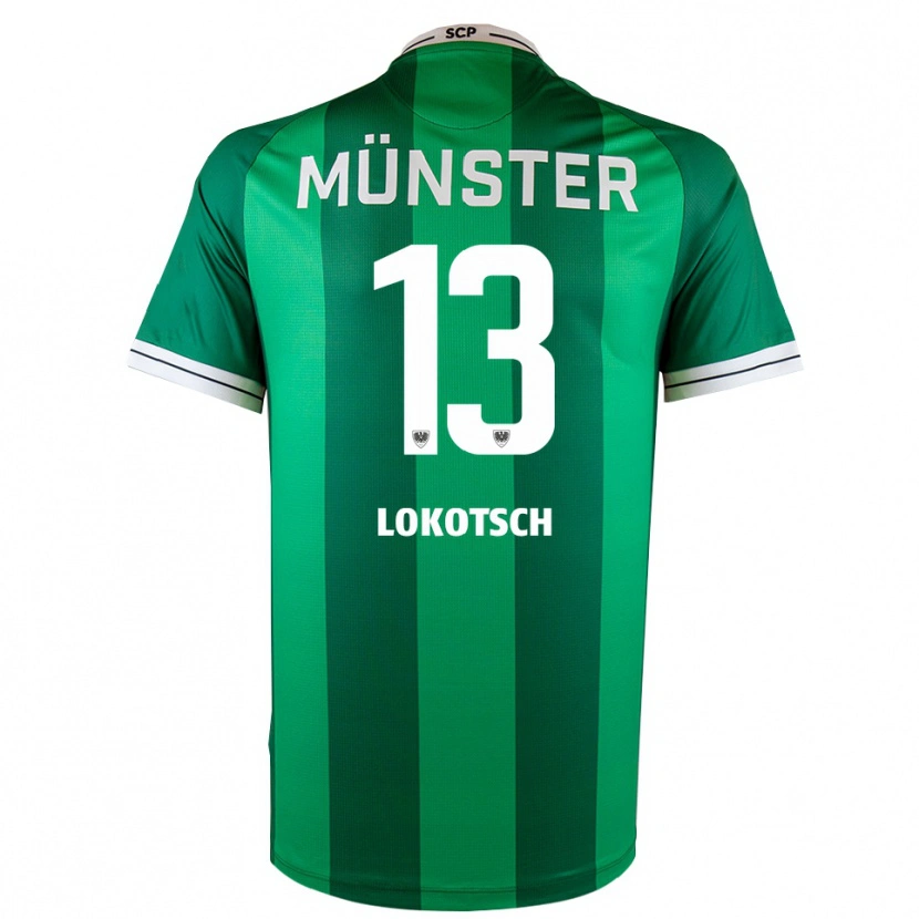 Danxen Women Lars Lokotsch #13 Green White Home Jersey 2025/26 T-Shirt