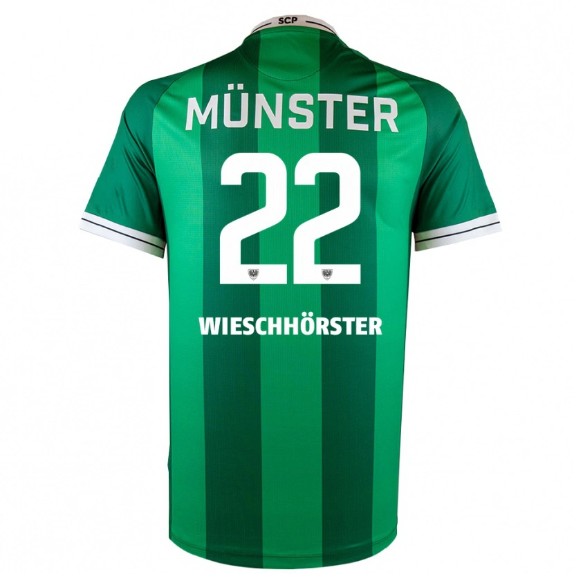 Danxen Women Falk Wieschhörster #22 Green White Home Jersey 2025/26 T-Shirt