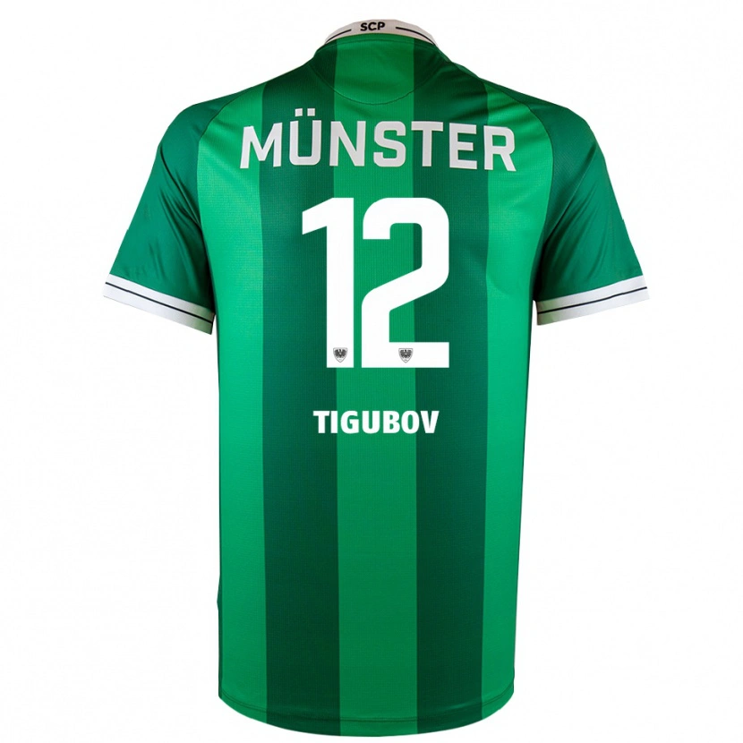 Danxen Women Adrian Tigubov #12 Green White Home Jersey 2025/26 T-Shirt
