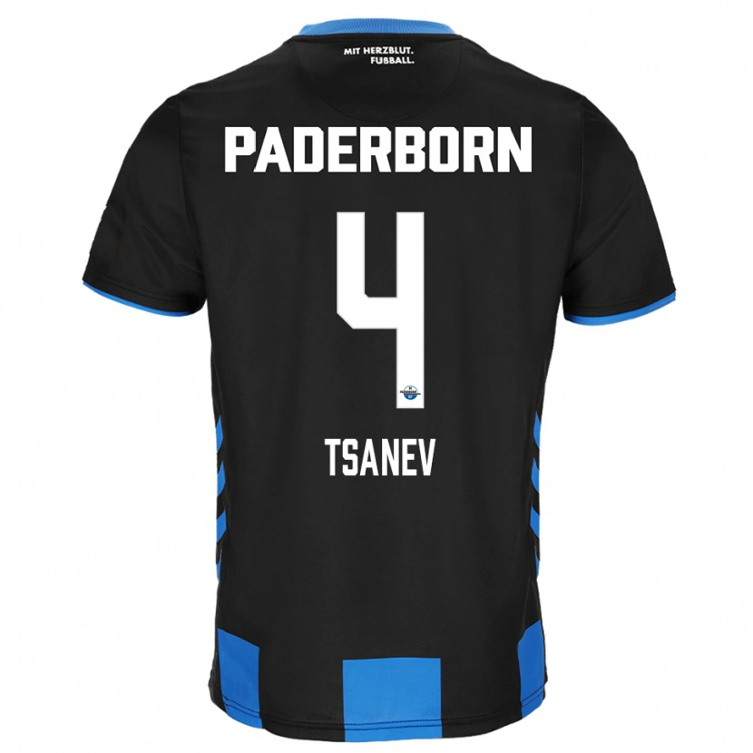 Danxen Women Simeon Tsanev #4 Black Blue Home Jersey 2025/26 T-Shirt