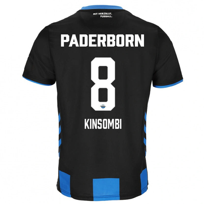 Danxen Women David Kinsombi #8 Black Blue Home Jersey 2025/26 T-Shirt
