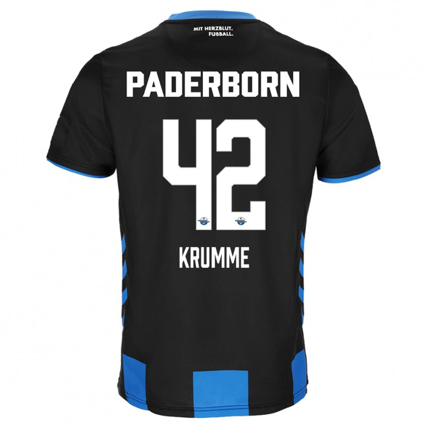 Danxen Women Kevin Krumme #42 Black Blue Home Jersey 2025/26 T-Shirt