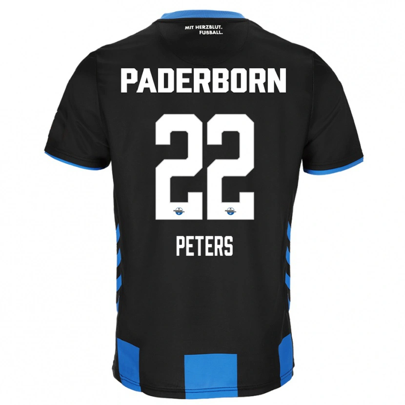 Danxen Women Jan Peters #22 Black Blue Home Jersey 2025/26 T-Shirt