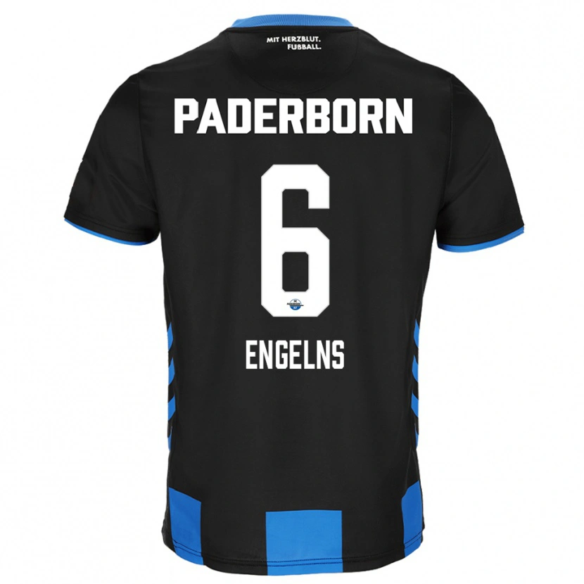 Danxen Women Luis Engelns #6 Black Blue Home Jersey 2025/26 T-Shirt