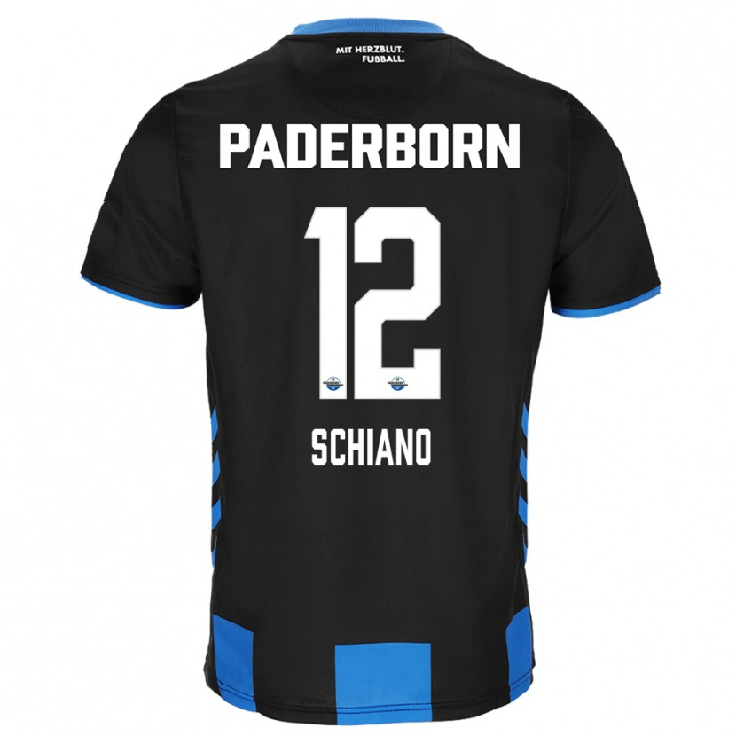 Danxen Women Damiano Schiano #12 Black Blue Home Jersey 2025/26 T-Shirt