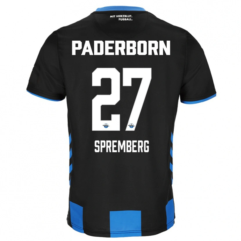 Danxen Women Lenn Spremberg #27 Black Blue Home Jersey 2025/26 T-Shirt