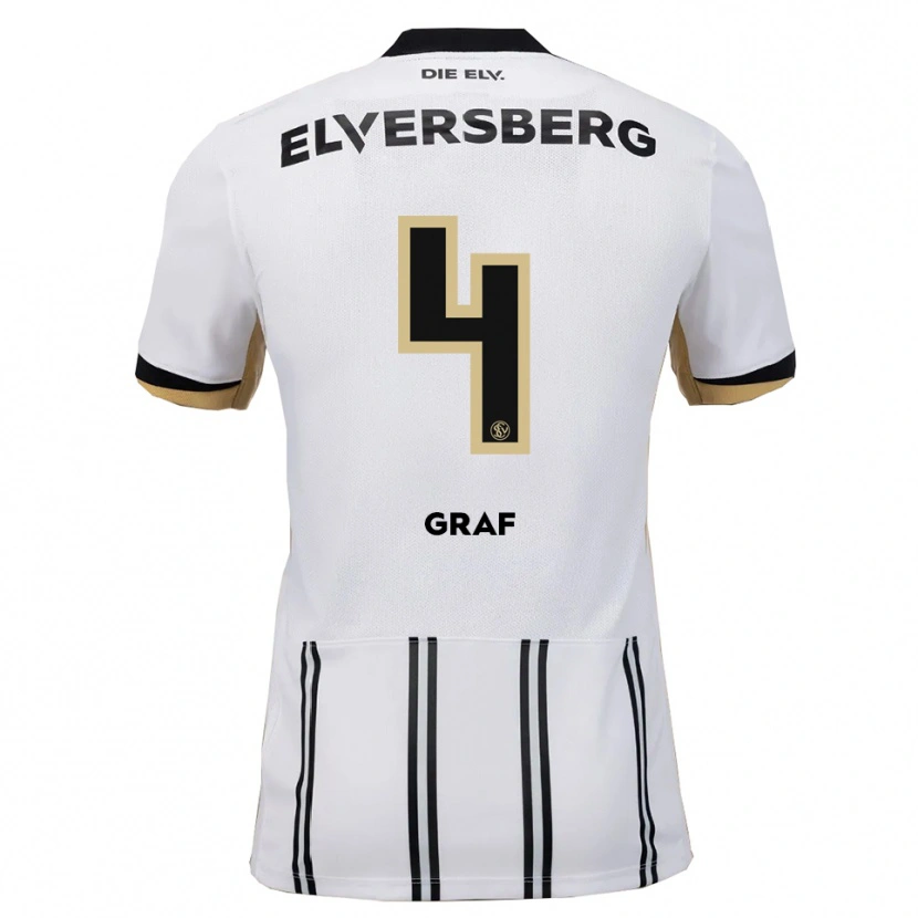 Danxen Women Matheo Graf #4 White Black Home Jersey 2025/26 T-Shirt