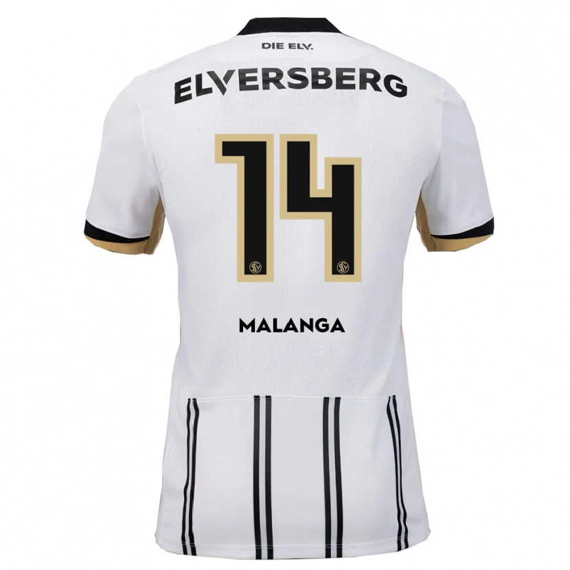 Danxen Women Jarzinho Malanga #14 White Black Home Jersey 2025/26 T-Shirt