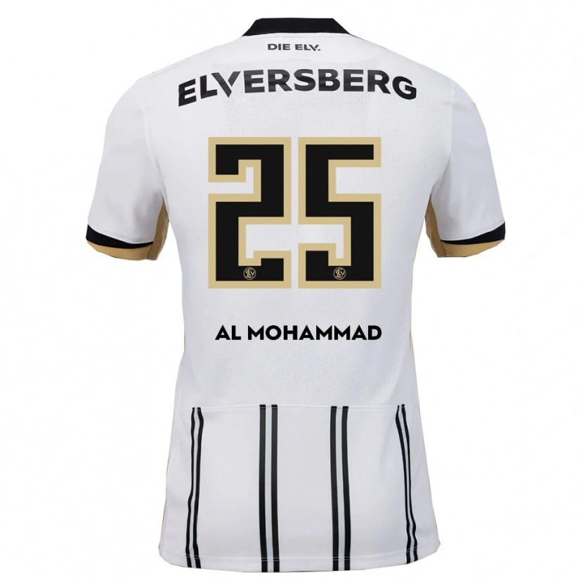 Danxen Women Loay Al Mohammad #25 White Black Home Jersey 2025/26 T-Shirt