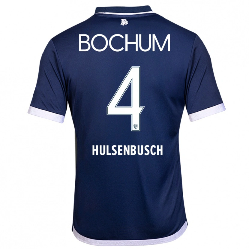 Danxen Women Daniel Hülsenbusch #4 Navy White Home Jersey 2025/26 T-Shirt