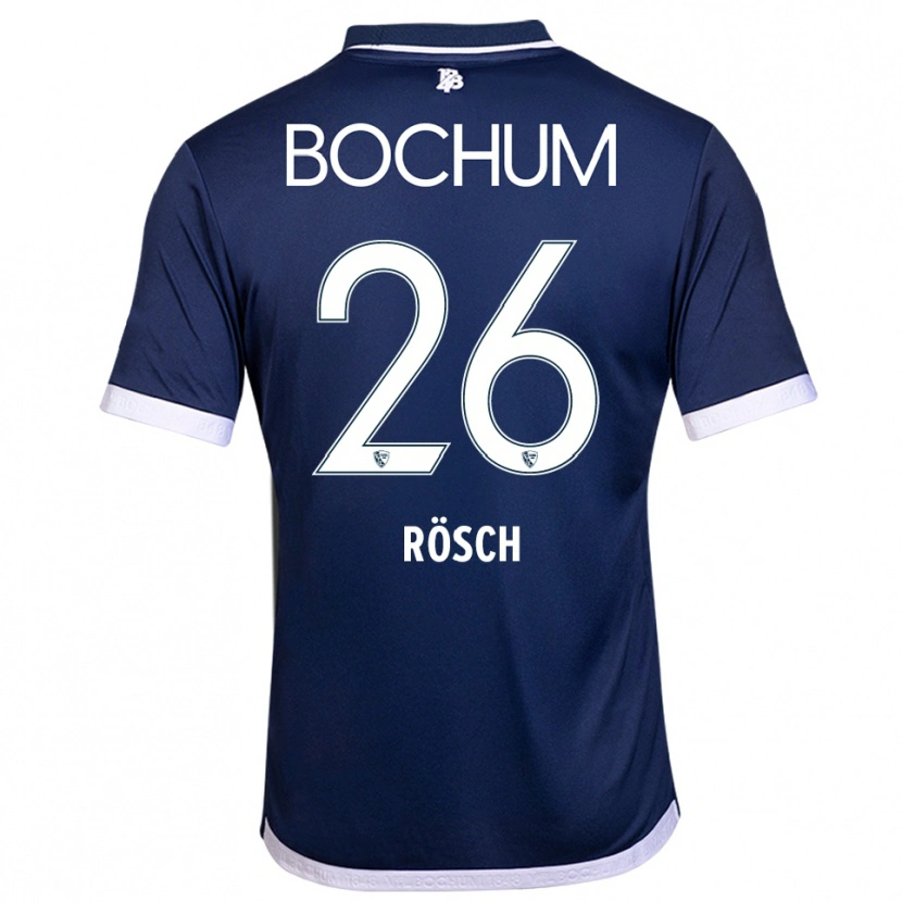 Danxen Women Romario Rösch #26 Navy White Home Jersey 2025/26 T-Shirt