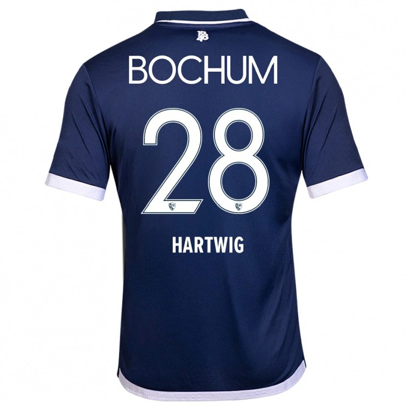 Danxen Women Luis Hartwig #28 Navy White Home Jersey 2025/26 T-Shirt