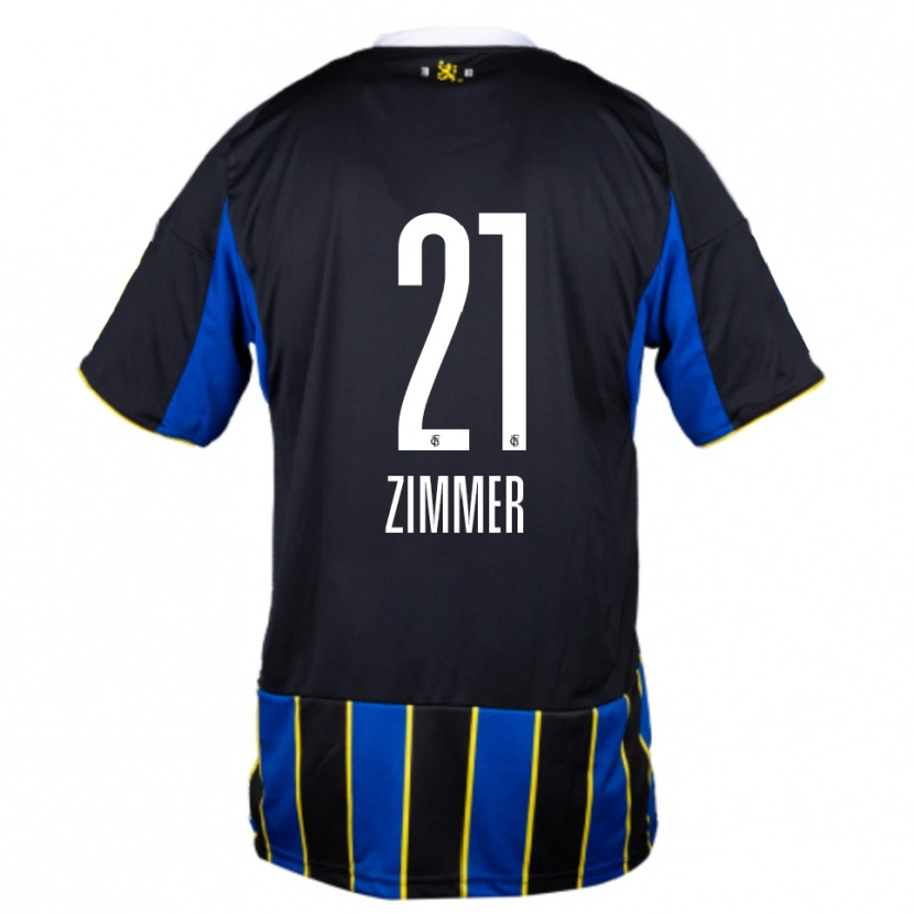 Danxen Women Marvin Zimmer #21 Blue Black Yellow Home Jersey 2025/26 T-Shirt