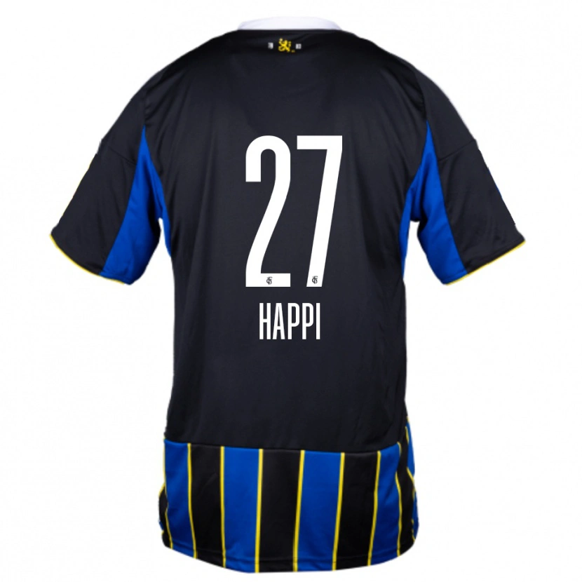 Danxen Women Joel Happi #27 Blue Black Yellow Home Jersey 2025/26 T-Shirt
