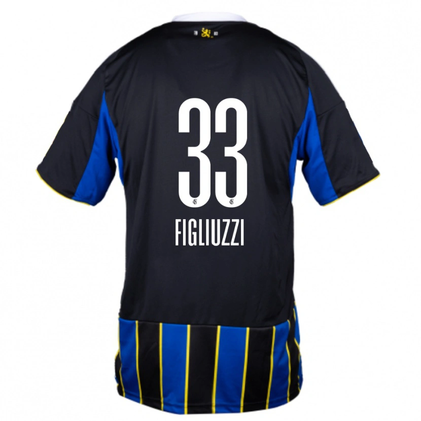 Danxen Women Silvano Figliuzzi #33 Blue Black Yellow Home Jersey 2025/26 T-Shirt