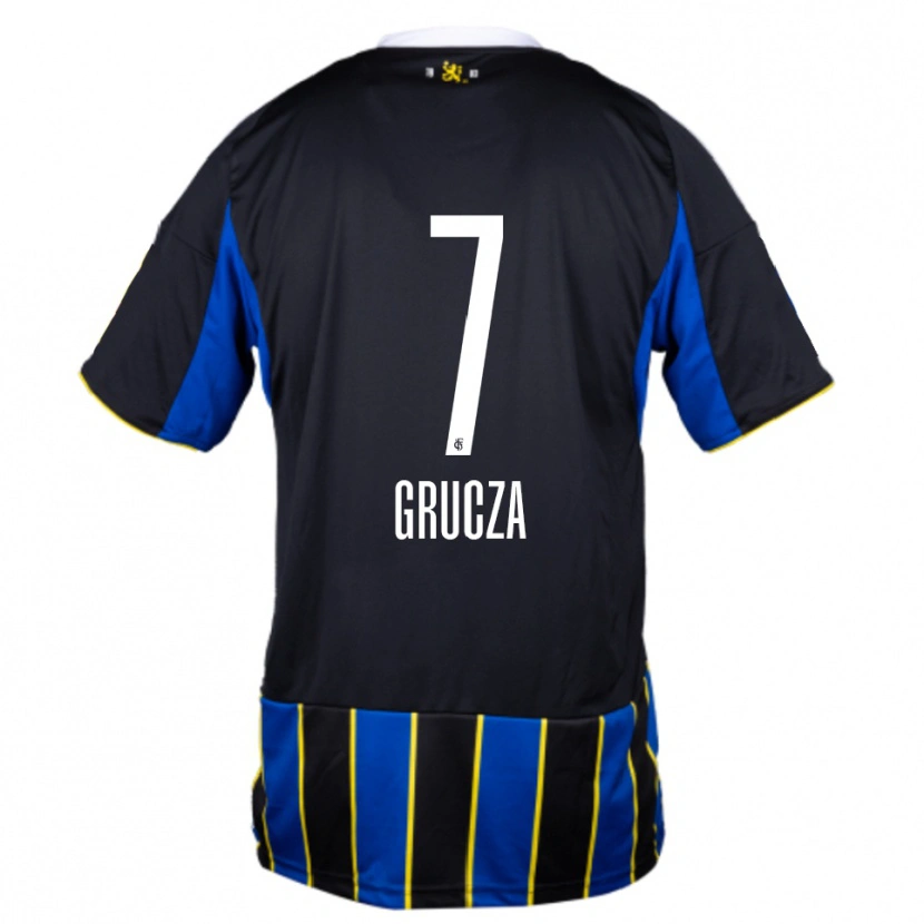 Danxen Women Nico Grucza #7 Blue Black Yellow Home Jersey 2025/26 T-Shirt