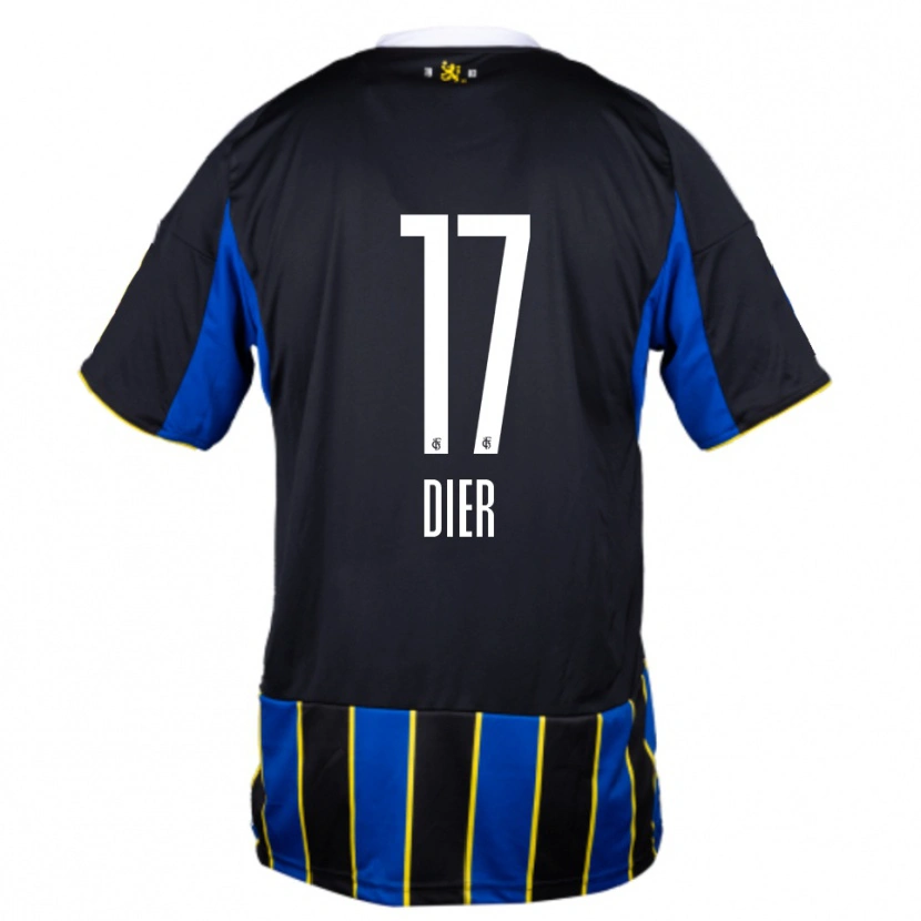Danxen Women Lucas Dier #17 Blue Black Yellow Home Jersey 2025/26 T-Shirt