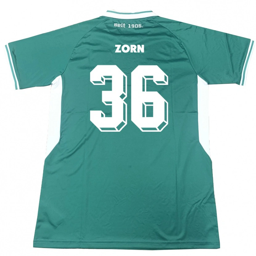 Danxen Women Emil Zorn #36 Green White Home Jersey 2025/26 T-Shirt