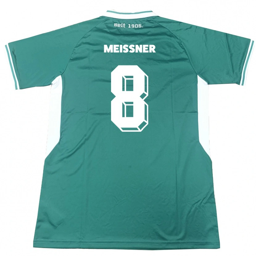 Danxen Women Thomas Meißner #8 Green White Home Jersey 2025/26 T-Shirt