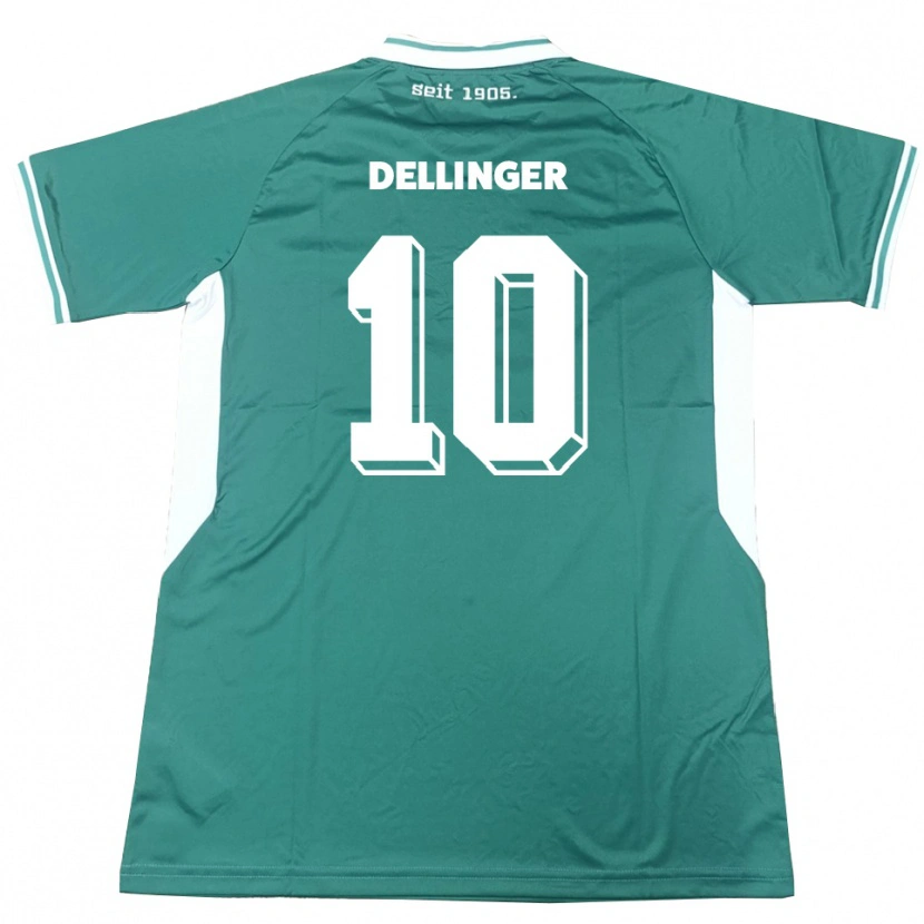Danxen Women Michael Dellinger #10 Green White Home Jersey 2025/26 T-Shirt