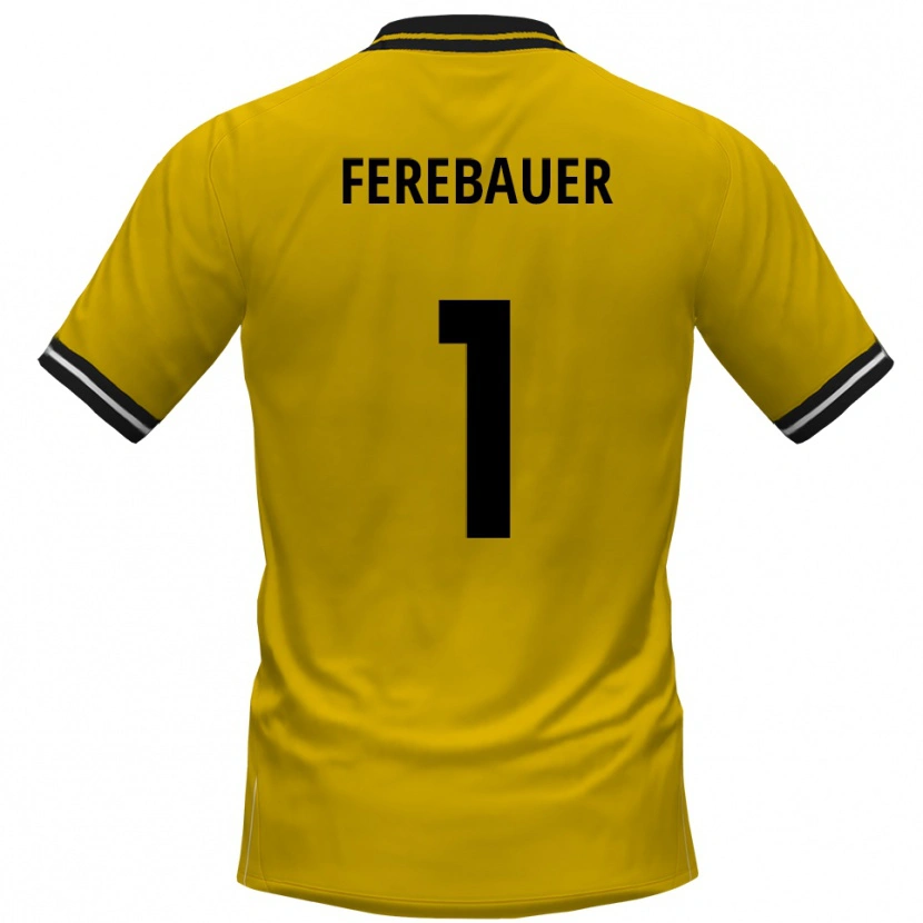Danxen Women Philipp Ferebauer #1 Yellow Black Home Jersey 2025/26 T-Shirt