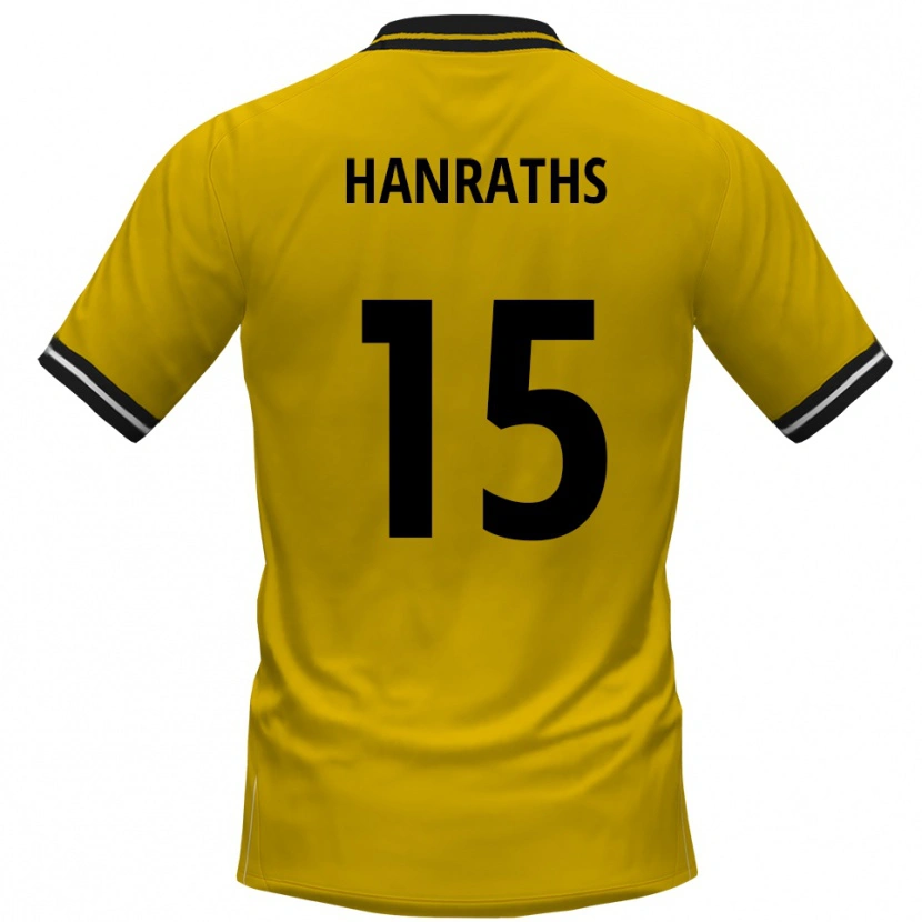 Danxen Women Mika Hanraths #15 Yellow Black Home Jersey 2025/26 T-Shirt