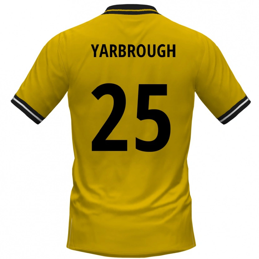 Danxen Women Lamar Yarbrough #25 Yellow Black Home Jersey 2025/26 T-Shirt