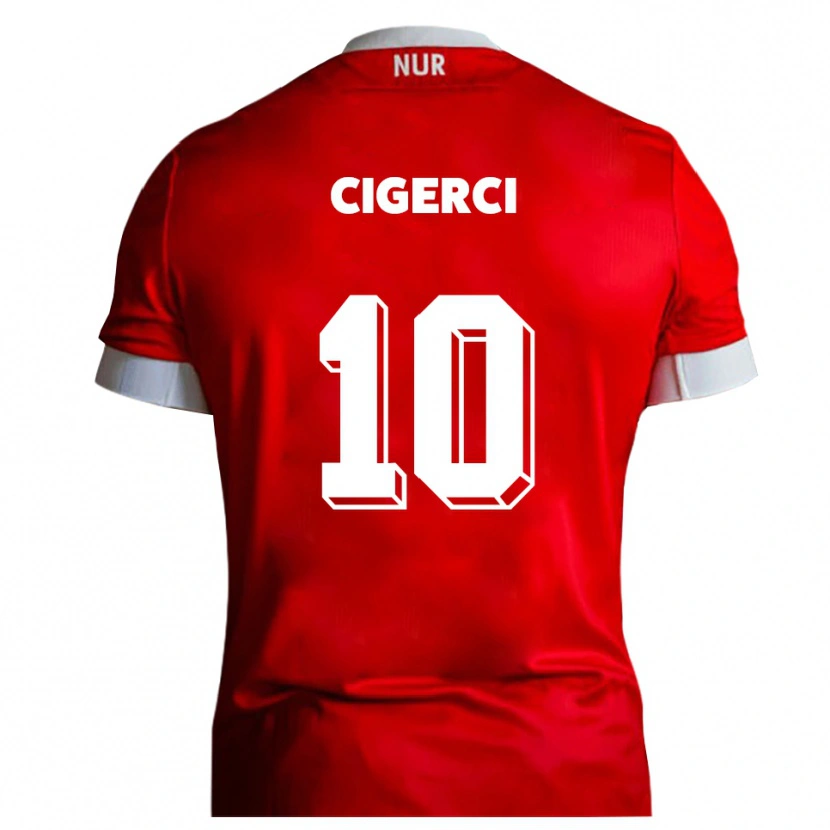 Danxen Women Tolcay Cigerci #10 Red White Home Jersey 2025/26 T-Shirt