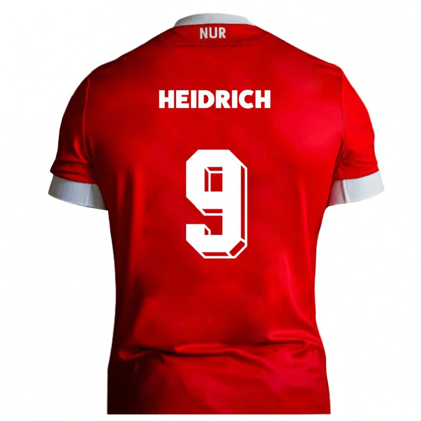 Danxen Women Phil Heidrich #9 Red White Home Jersey 2025/26 T-Shirt