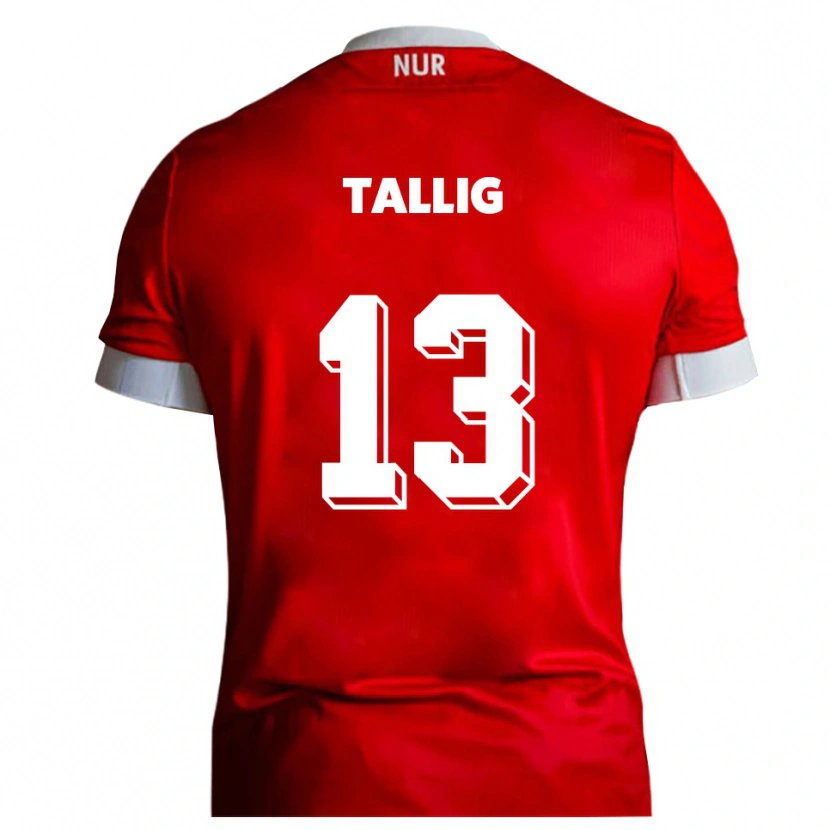 Danxen Women Erik Tallig #13 Red White Home Jersey 2025/26 T-Shirt
