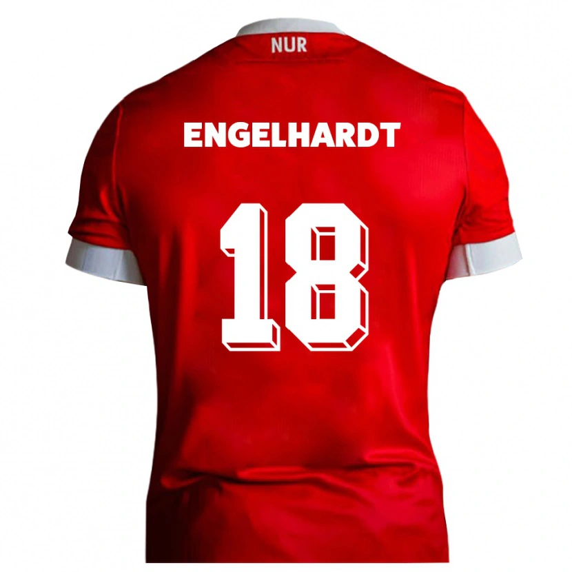 Danxen Women Erik Engelhardt #18 Red White Home Jersey 2025/26 T-Shirt