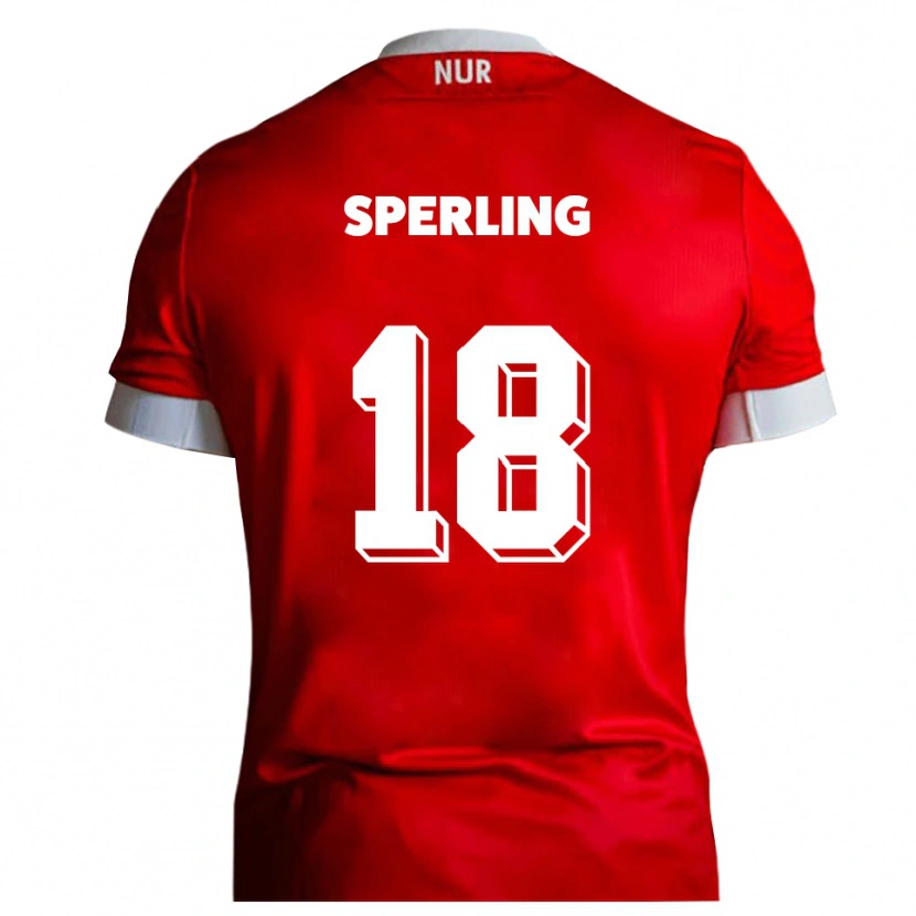 Danxen Women Finn-Luca Sperling #18 Red White Home Jersey 2025/26 T-Shirt