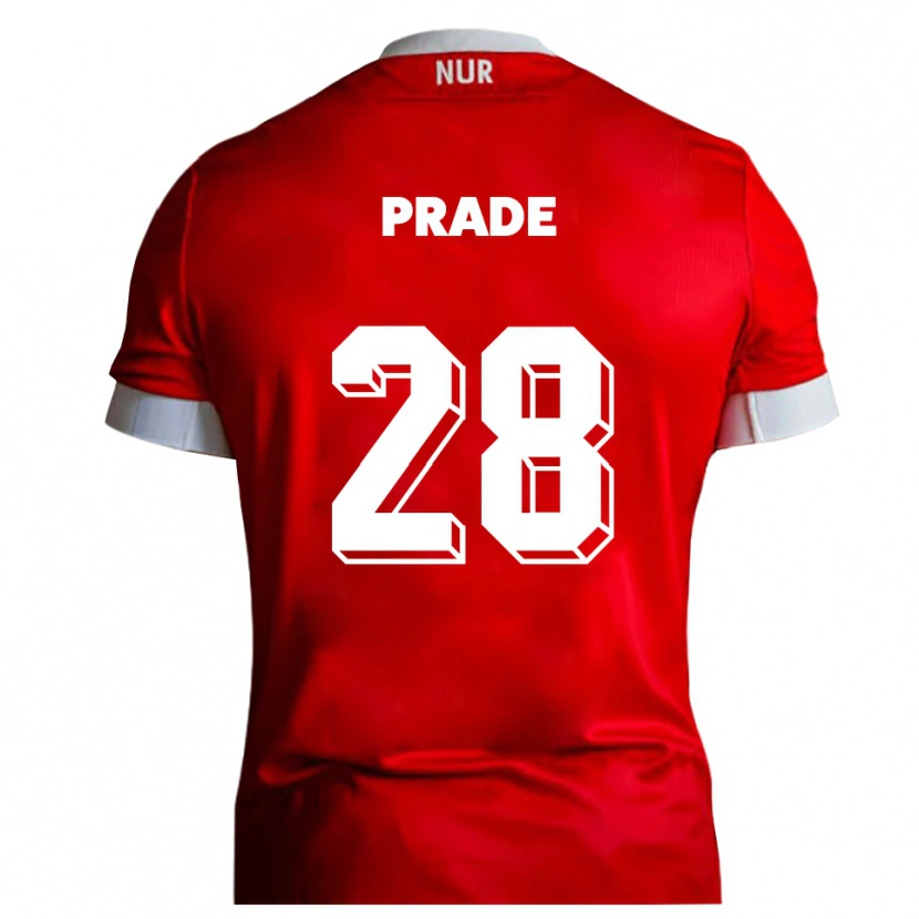 Danxen Women Adrian Prade #28 Red White Home Jersey 2025/26 T-Shirt