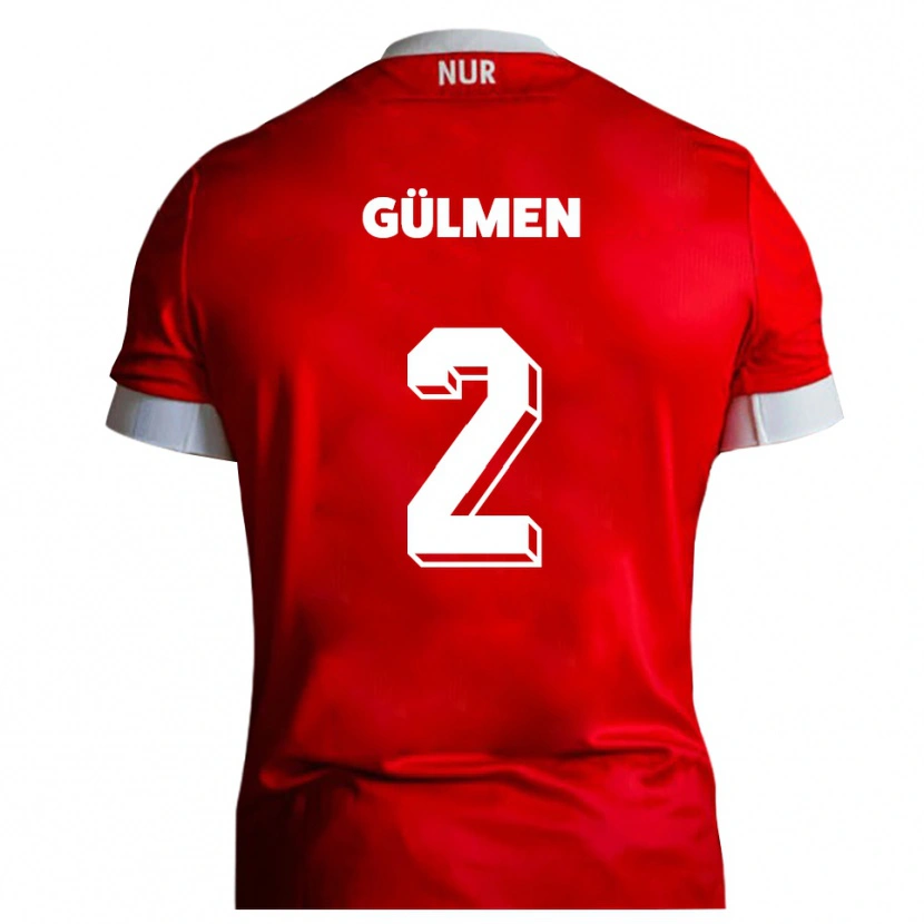 Danxen Women Kubilay Gülmen #2 Red White Home Jersey 2025/26 T-Shirt