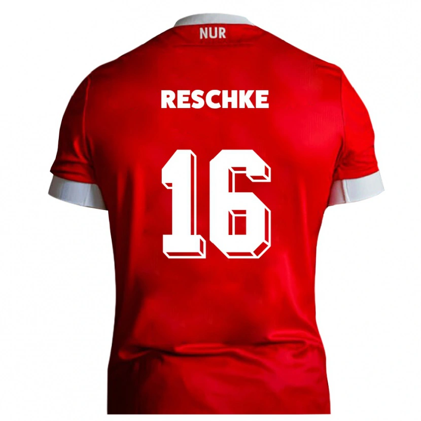 Danxen Women Aaron Reschke #16 Red White Home Jersey 2025/26 T-Shirt