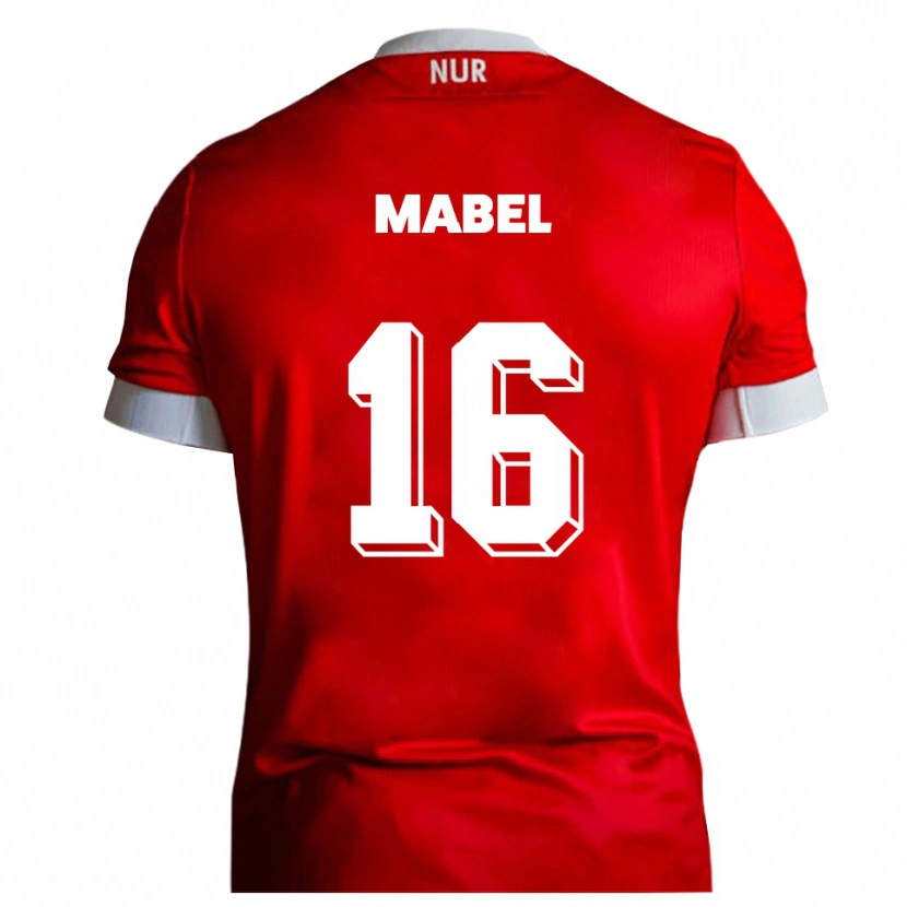 Danxen Women Steeve Mabel #16 Red White Home Jersey 2025/26 T-Shirt
