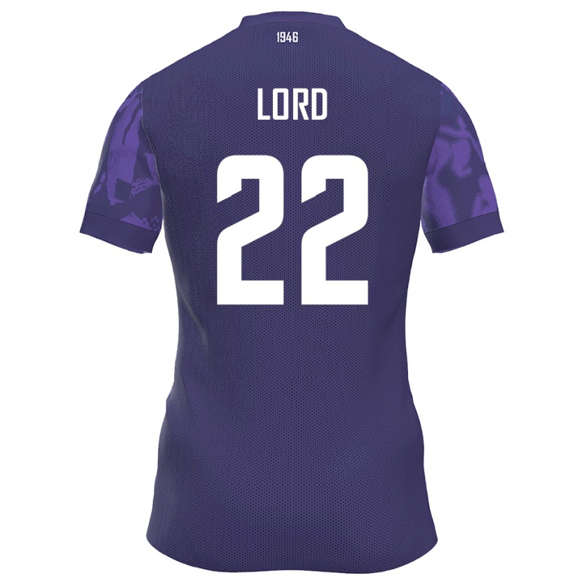 Danxen Women Louis Lord #22 Purple White Home Jersey 2025/26 T-Shirt