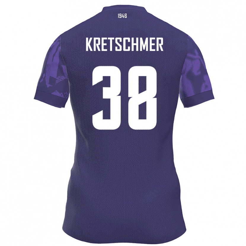 Danxen Women Theo Kretschmer #38 Purple White Home Jersey 2025/26 T-Shirt
