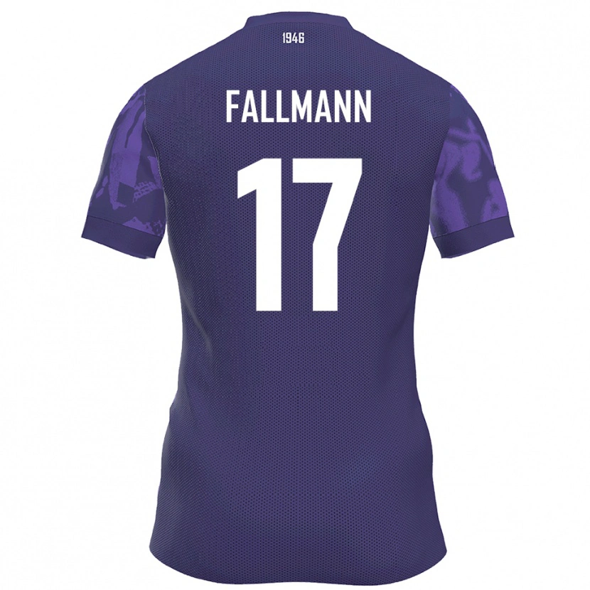 Danxen Women Pascal Fallmann #17 Purple White Home Jersey 2025/26 T-Shirt