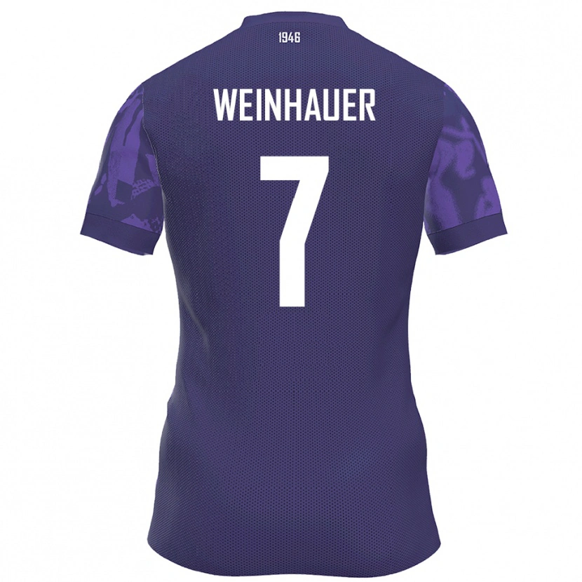 Danxen Women Erik Weinhauer #7 Purple White Home Jersey 2025/26 T-Shirt