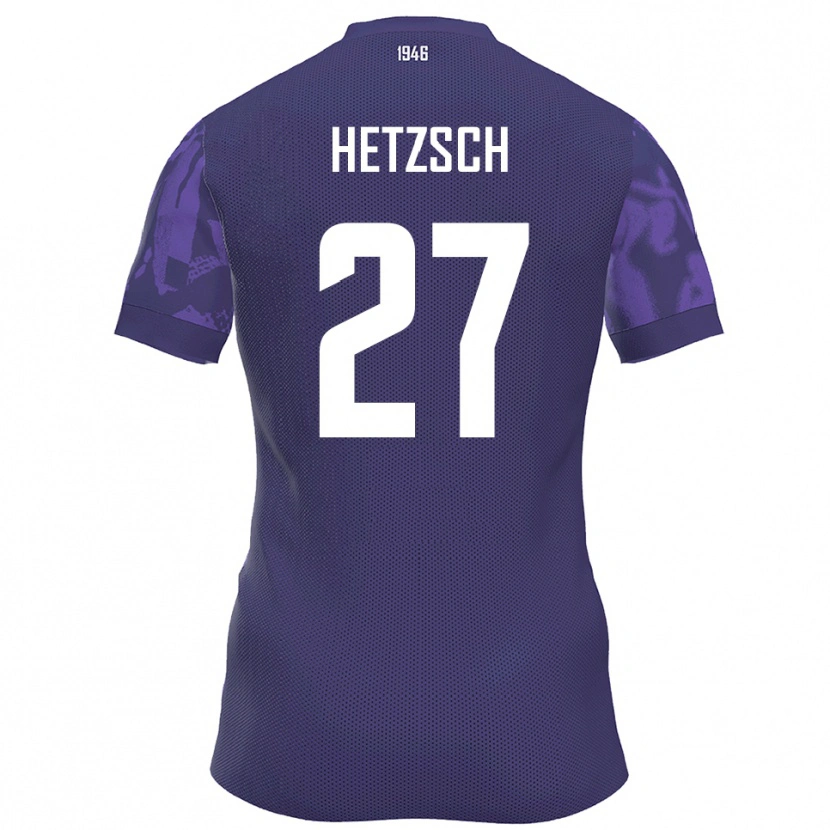 Danxen Women Finn Hetzsch #27 Purple White Home Jersey 2025/26 T-Shirt