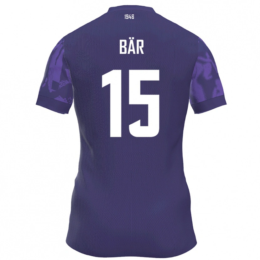 Danxen Women Marcel Bär #15 Purple White Home Jersey 2025/26 T-Shirt