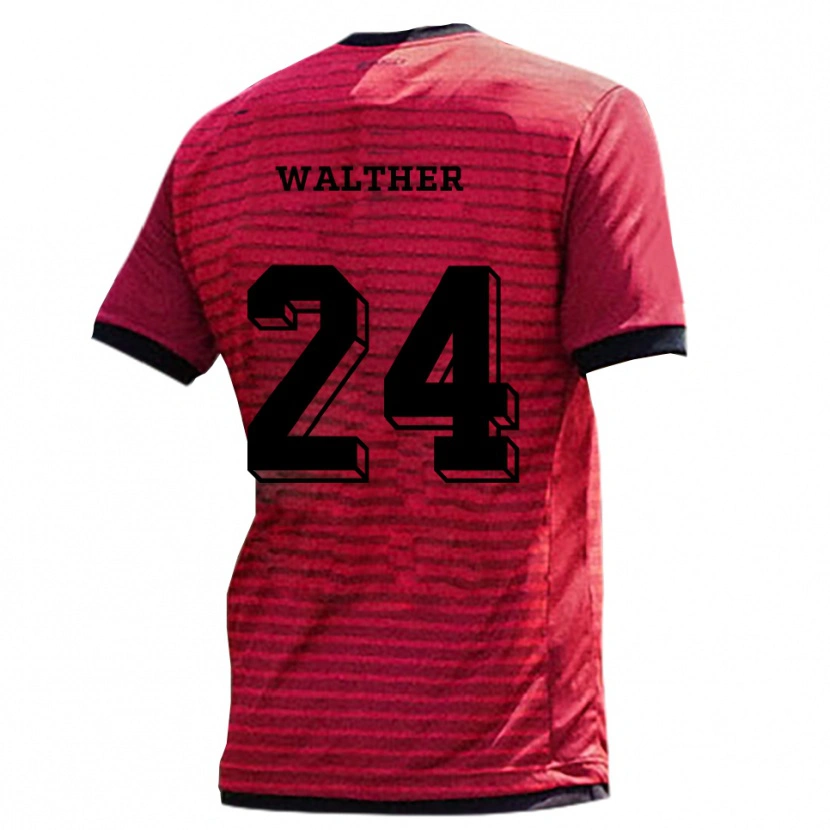 Danxen Women Felix Walther #24 Red Black Home Jersey 2025/26 T-Shirt