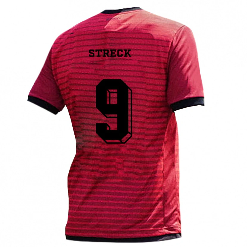 Danxen Women Alik Streck #9 Red Black Home Jersey 2025/26 T-Shirt