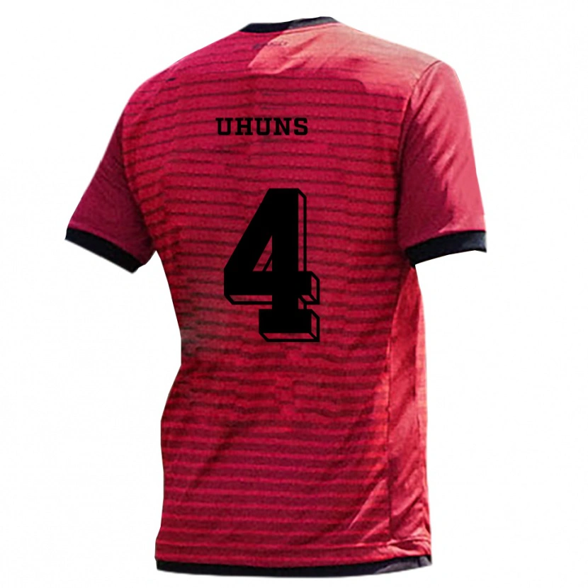 Danxen Women Iwinosa Uhuns #4 Red Black Home Jersey 2025/26 T-Shirt