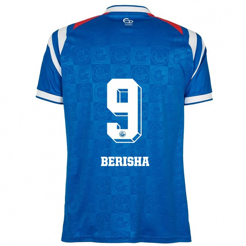 Danxen Women Albin Berisha #9 Blue White Red Home Jersey 2025/26 T-Shirt