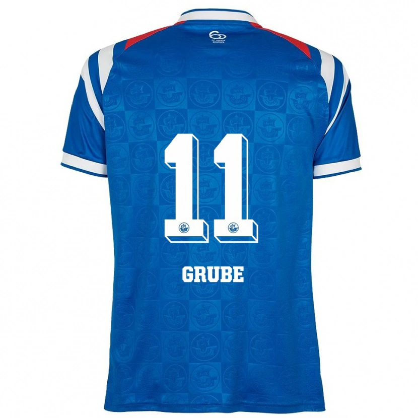 Danxen Women Pepe Grube #11 Blue White Red Home Jersey 2025/26 T-Shirt