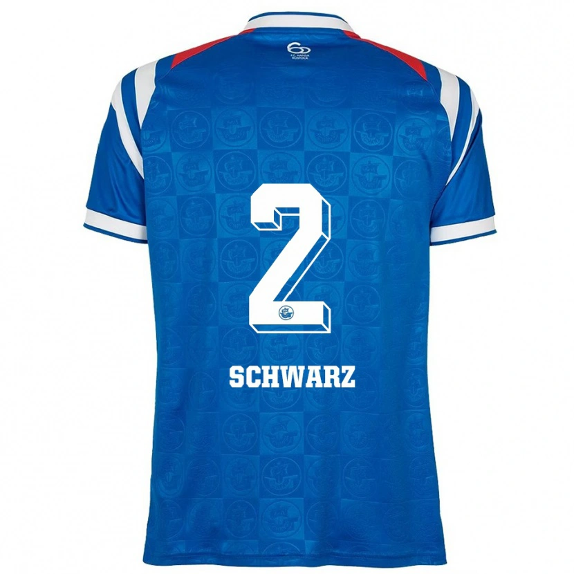 Danxen Women Herman Schwarz #2 Blue White Red Home Jersey 2025/26 T-Shirt