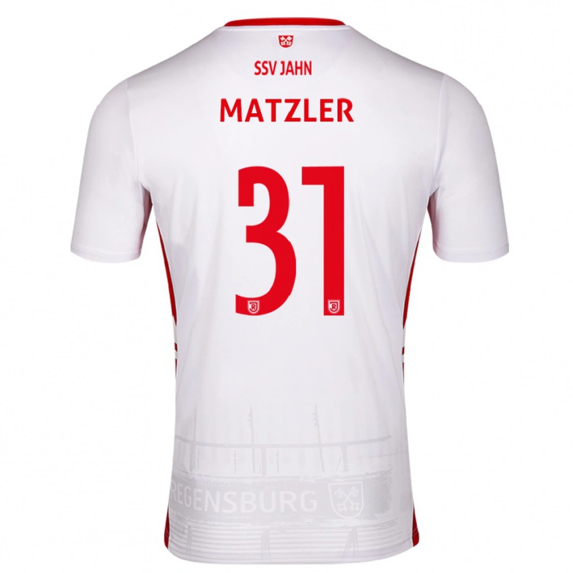 Danxen Women Leo Mätzler #31 White Red Home Jersey 2025/26 T-Shirt