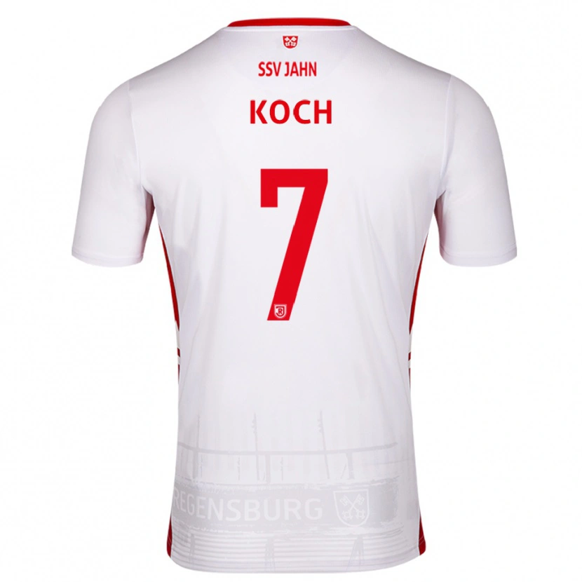 Danxen Women Christian Koch #7 White Red Home Jersey 2025/26 T-Shirt
